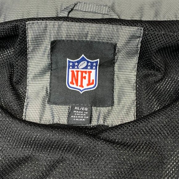Raiders NFL Jacket G-III Windbreaker XL Gray Full Zip Lightweight Mesh Lined - Picture 7 of 13